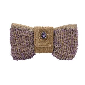 Crochet Bow Evening Purse
