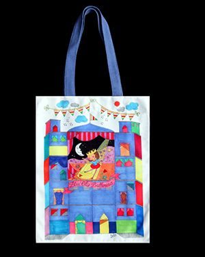 Blue City Ballerina Tote 