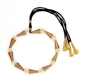 Golden cones necklace 